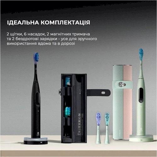 Зубна щітка Oclean X Ultra 20 S Duo Set Green+Black (6970810557152)
