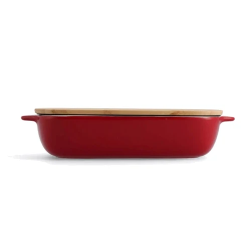 Форма для запекания с крышкой KitchenAid, 8.8х24.8х40.4 см, красный (CC006108-001): Форма прямоугольная