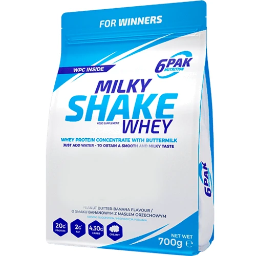 Протеин 6PAK Nutrition Milky Shake Whey 700 g /23 servings/ Strawberry