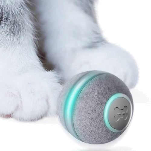 Мячик для кошек Cheerble Wickedball Mini Artificial Wool Серый (1983) фото 13