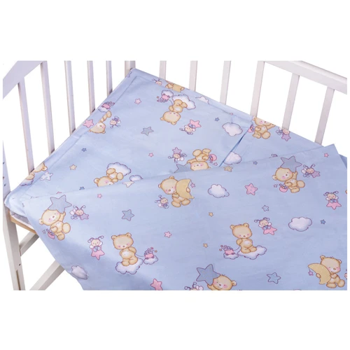 Сменный комплект Qvatro Gold SG-03 (мишка, пчелка, звезда) голубой (622298): Тип постельный комплект