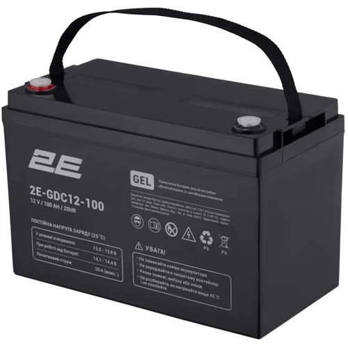 Аккумуляторная батарея 2E GDC, 12В, 100А,Gel UA