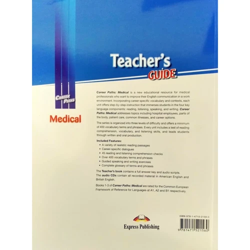 Career Paths: Medical: Teacher's Guide: Виробник Express Publishing