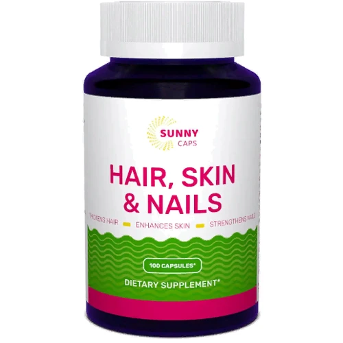 Sunny Caps Hair, Skin And Nails Complex Powerfull Комплекс шкіра, волосся, нігті 100 капсул