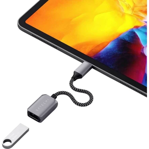 Адаптер Satechi Adapter USB-C to USB 3.0 Space Gray (ST-UCATCM): Колір сірий