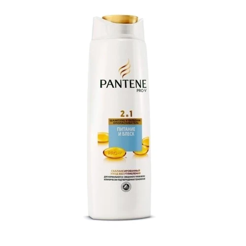 Pantene Шампунь и бальзам-ополаскиватель 2в1 Питание и блеск 400 ml