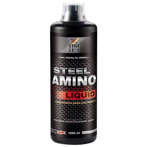 Амінокислота для спорту German Genetix Steel Amino Liquid 1000 ml Blueberry Cherry