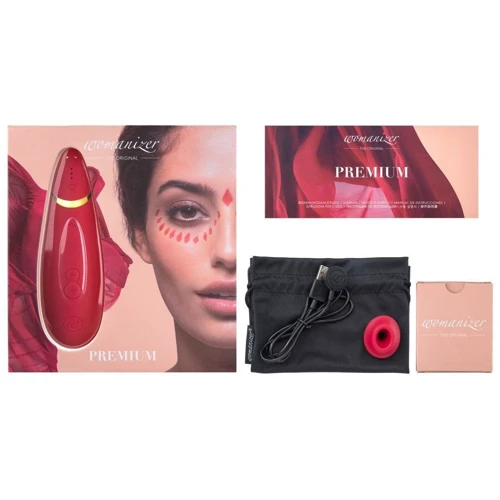 Вакуумный клиторальный стимулятор Womanizer Premium Red