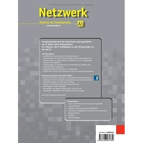 Netzwerk A1: Lehrerhandbuch: Обложка Мягкая