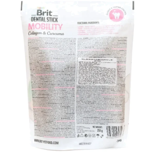 Лакомства Brit Dental Stick Mobility для собак для суставов коллаген и куркума 251 г (8595602564361): Производитель Brit Care