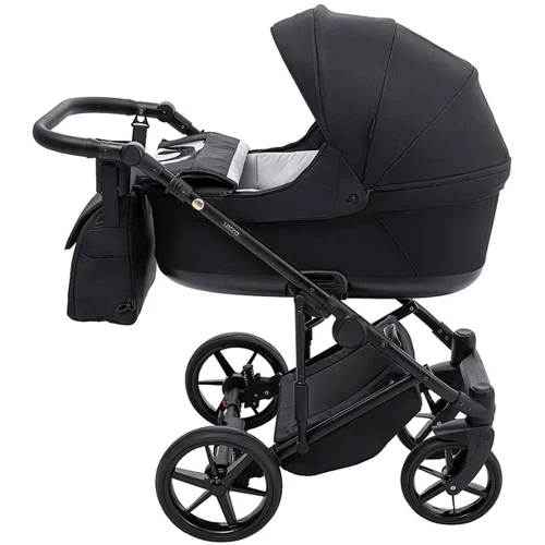 Коляска 2 в 1 Adamex Locco Lux TK-53 чорний (681025): Ширина шасі 57.5 см