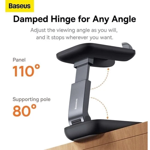 Держатель Baseus Desk Holder Seashell Folding Black (B10551500111-00) фото 11