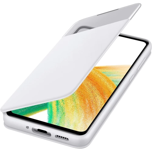 Чохол для телефона Samsung S View Wallet Cover White (EF-EA336PWEGRU) для Samsung A336 Galaxy A33: Колір белый