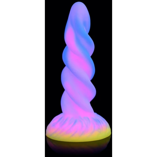 Фэнтезийный фаллоимитатор Creature Cocks Glow-in-the-Dark Unicorn Dildo