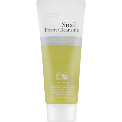 3W Clinic Snail Foam Cleansing Пінка для вмивання з муцином равлика 100 ml: Стать Для женщин