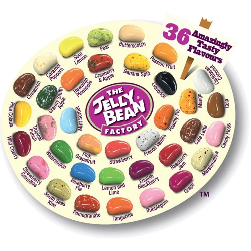 Цукерки желейні 36 смаків Jelly Bean, 50г (EDH745092012295): Вага, г 50
