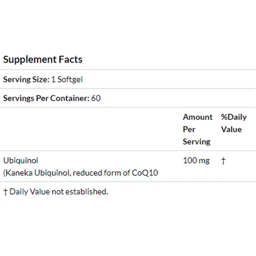 Doctor's Best, Ubiquinol with Kaneka, 100 mg, 60 Softgels (DRB-00205)