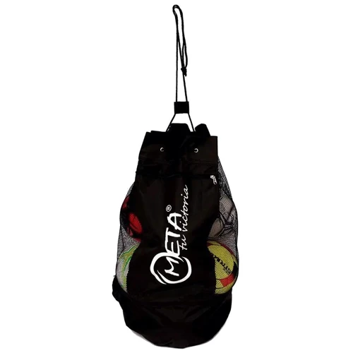 Велика сумка-мішок для м'ячів Meta Soccer Ball Bag Maxi чорна Уні 15 м'ячів (1912150211)