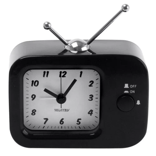 Будильник "Retro TV" чорний (WA 0989 BK**)