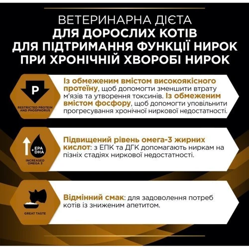 Сухой корм Pro Plan Veterinary Diets NF Renal Function с заболеванием почек 1.5 кг (7613035159150): Возраст Взрослые