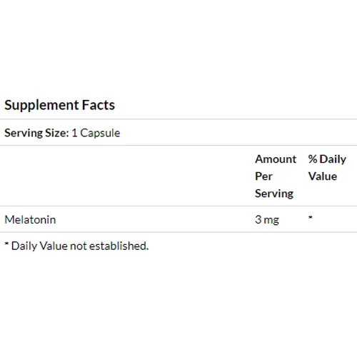 Now Foods Melatonin, 3 mg, 60 Capsules (NF3255): Пол Унисекс