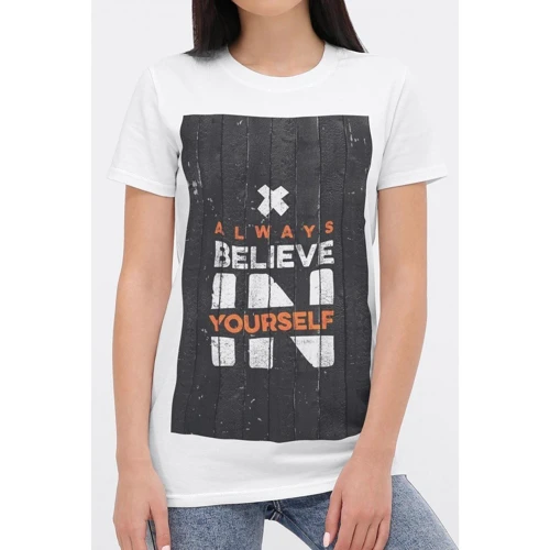 Футболка Leus FB-1045-46 L белая с принтом