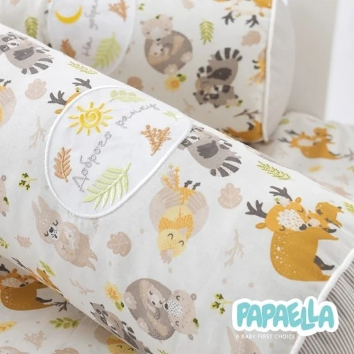 Бортик-валик Papaella защитный мультифункциональный для младенцев 60х15 см и 120х15 см ( 8-34533) фото 12