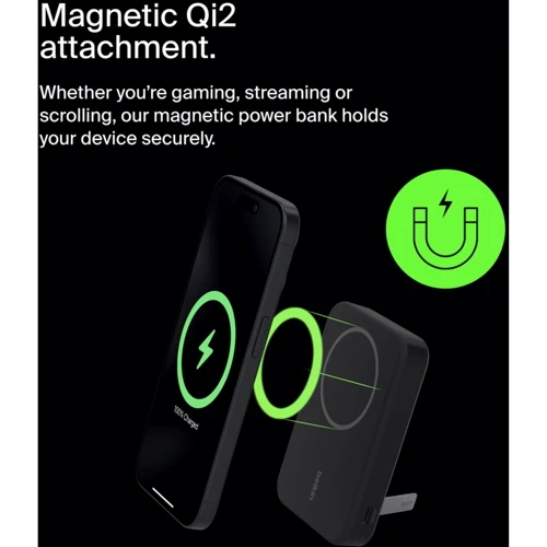 Зовнішній акумулятор Belkin Power Bank 8000mAh MagSafe 15W MagSafe Qi2 Black (BPD007BTBK)