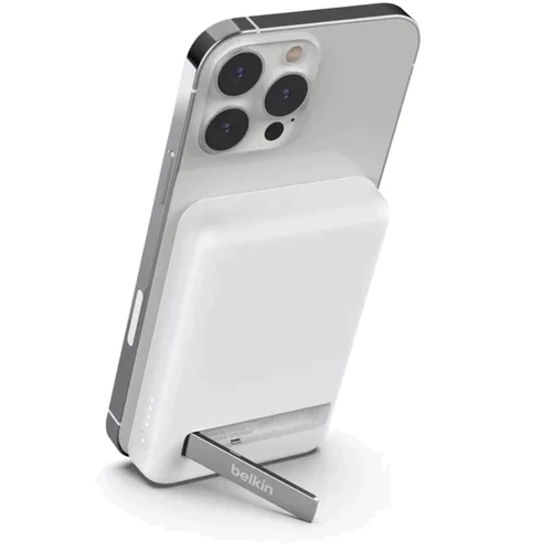 Зовнішній акумулятор Belkin Power Bank 5000mAh MagSafe 7.5W White (BPD004BTWT)