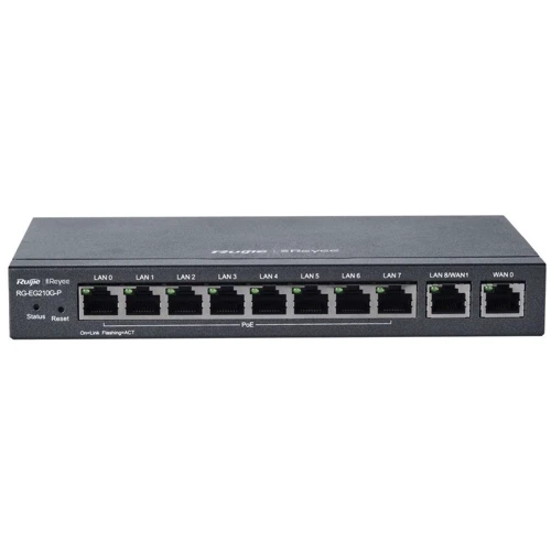 Провідний маршрутизатoр Ruijie Reyee RG-EG310GH-P-E: Інтерфейс підключення (LAN-порт) 10/100/1000