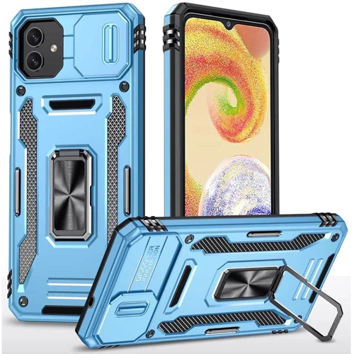 Чохол для телефона Mobile Case Camshield Army Ring Light Blue для Samsung A055 Galaxy A05