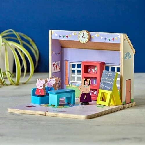 Дерев'яний ігровий набір Peppa Pig - Школа Пеппи