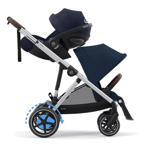 Прогулочная коляска Cybex eGazelle S SLV Ocean Blue с электродвигателем (524000529): Ширина шасси 66 см