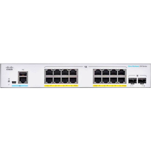 Сетевой коммутатор Cisco CBS250-16P-2G-EU