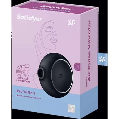 Вакуумный стимулятор Satisfyer Pro To Go 3 Black