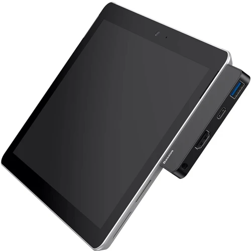 Адаптер Baseus Adapter USB-C+3.5mm to HDMI+USB3.0+USB-C+3.5mm Black (CAHUB-FT01): Интерфейс подключения USB-C, 3.5mm Headphone