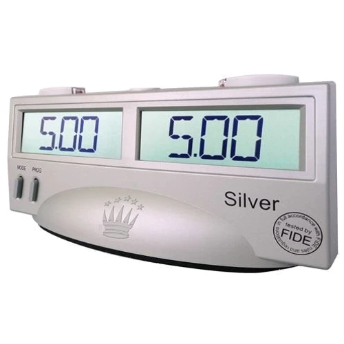 Шахматные часы электронные SсhachQueen Silver (E410)