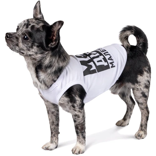 Борцовка Pet Fashion Моє діло маленьке белая XS (4823082418008): Размер животного Маленькие