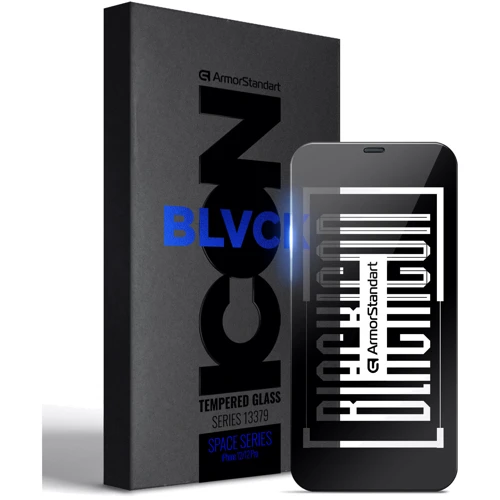 Захисне скло для iPhone ArmorStandart Tempered Glass Space Black Icon (ARM59216) for iPhone 12 / iPhone 12 Pro