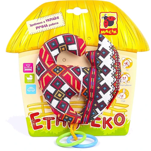 Погремушка Macik Этно-Эко Котик (МК3103-01)