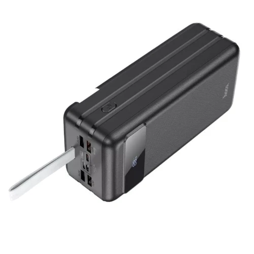 Зовнішній акумулятор Hoco Power Bank 60000mAh J8B Electric 22.5W Black: Кабелі / перехідники для смартфонів в комплекті USB Type-C