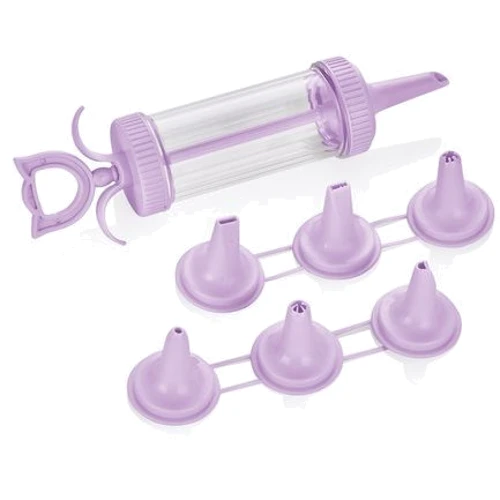 Кондитерський шприц BAGER BG-248 7 насадок LILAC (BG-248 L)