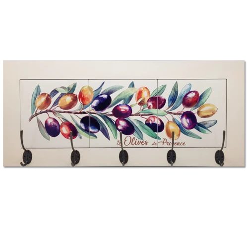 Корисне в будинку Вішалка настінна "Оливкова гілка" (5 гачків) (23х52.5 см) (263-1300) фото 1
