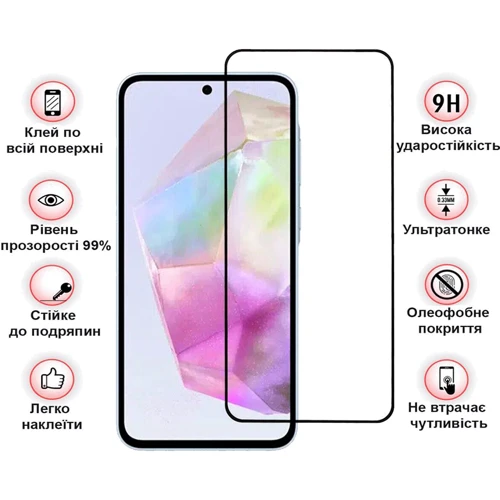 BeCover Tempered Glass Black for Samsung A366 Galaxy A36 5G (712886)