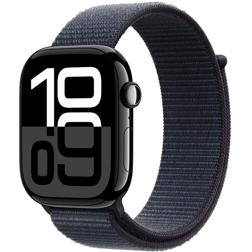 Apple Watch Series 10 42mm GPS Jet Black Aluminum Case with Ink Sport Loop (MWWG3QH/A) UA фото 9
