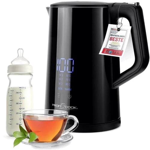 Електрочайник ProfiCook PC-WKS 1243 Black: Потужність, Вт 2200