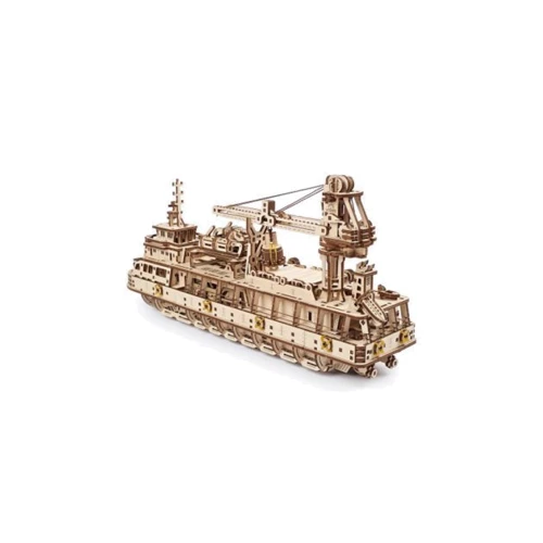 Механічний 3D пазл Ugears Науково-дослідне судно (6336919) фото 4