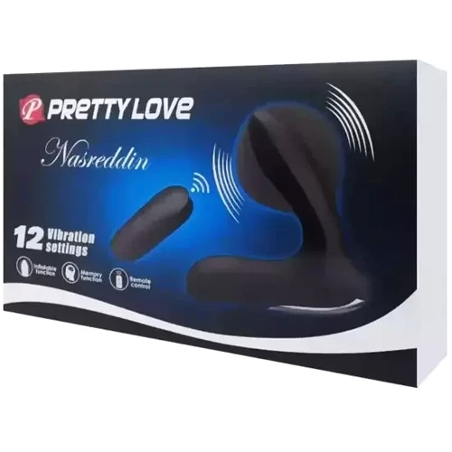 Массажер простаты расширяющийся с пультом ДУ PRETTY LOVE - Nasreddin, BI-014463W
