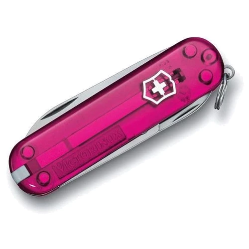 Мультитул Victorinox Classic 58мм/7предметов/розовый-прозрачный (0.6203.T5): Количество инструментов 7