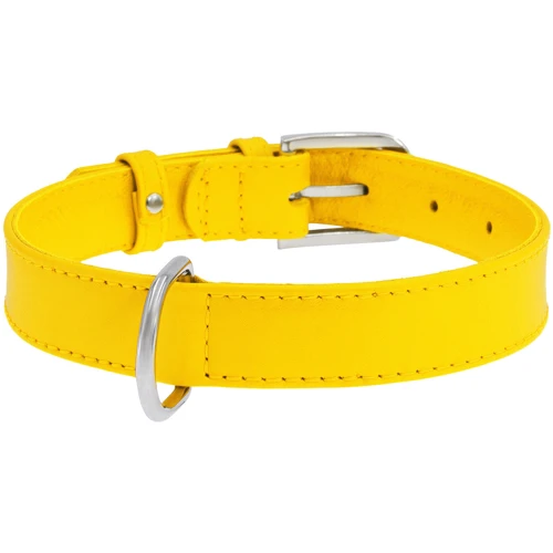 Ошейник WAUDOG Glamour без украшений 25 мм 38-49 см желтый (33048): Производитель WAUDOG